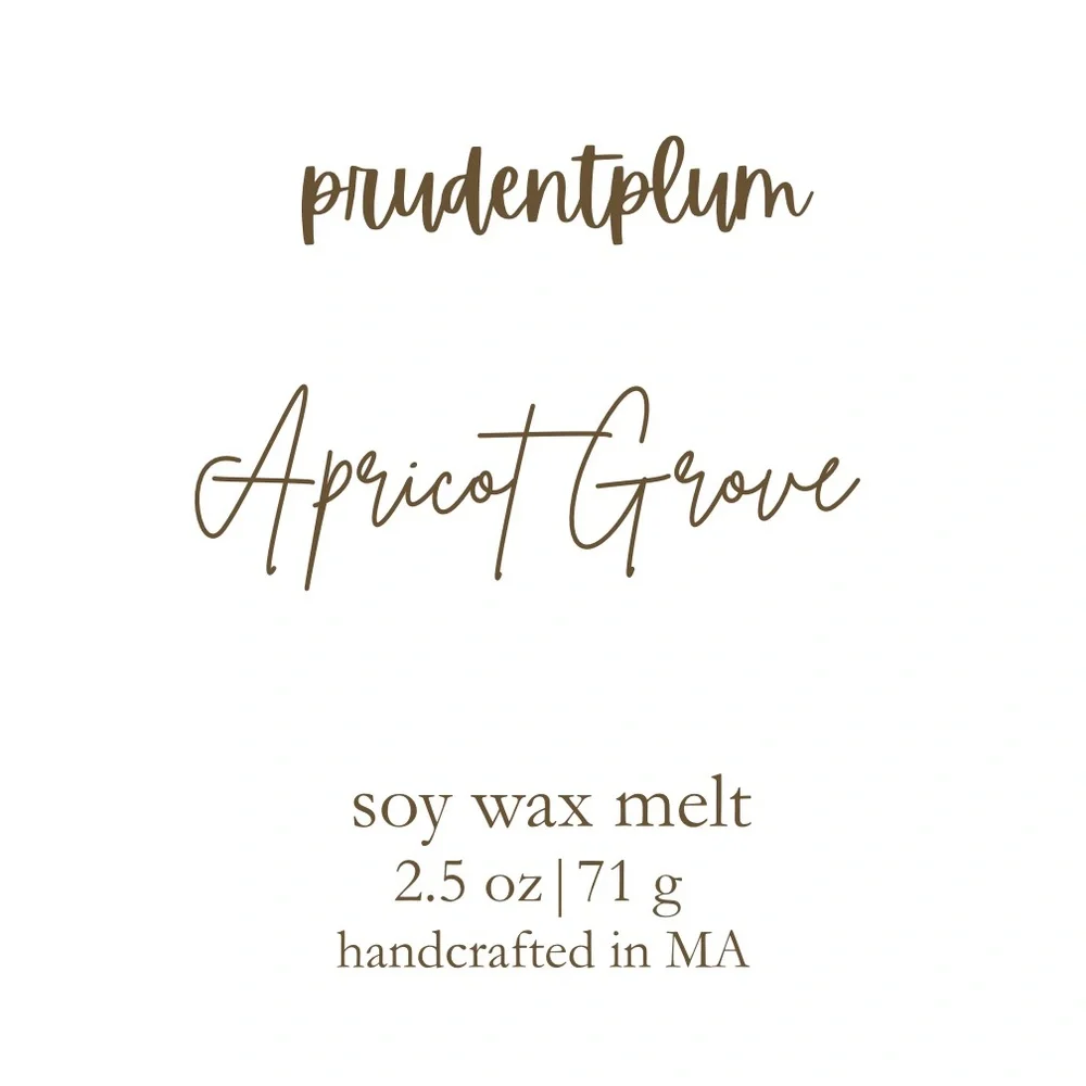 Apricot Grove Soy Wax Melt  2.5 oz | Melts For Wax Warmer Clamshell